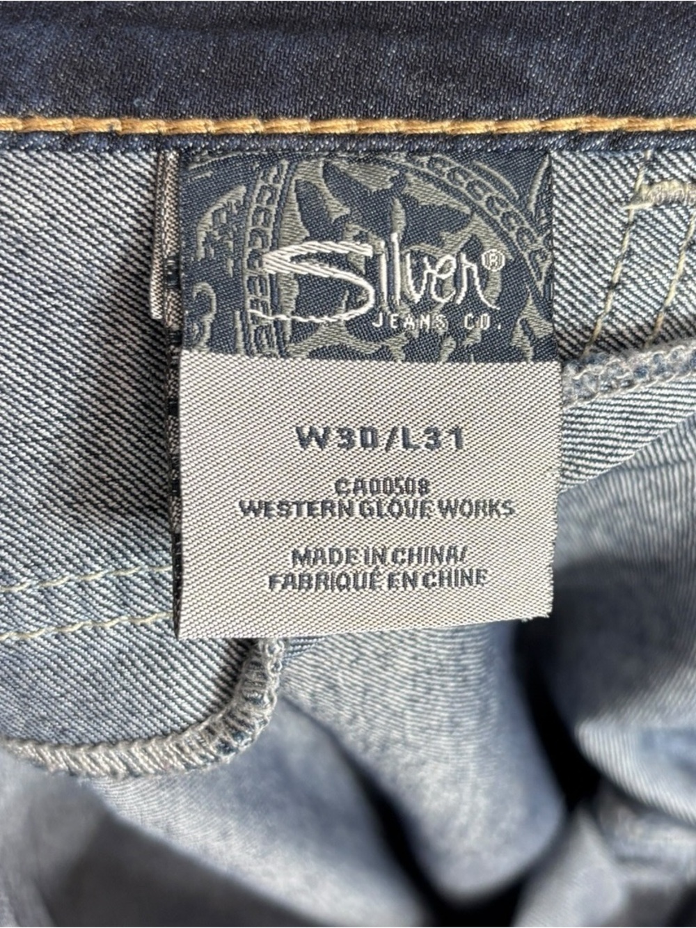 Silver Jeans 30 X 31 Dark Wash Blue Suki Jegging Skinny Low Rise Vintage Y2K - Picture 4 of 5